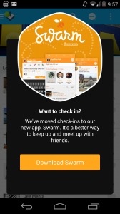 FourSquare Swarm Popup